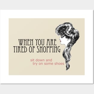 Shoe Shopping - Retail Therapy Posters and Art